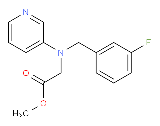 methyl 2-((3-fluorobenzyl)(pyridin-3-yl)amino)acetate