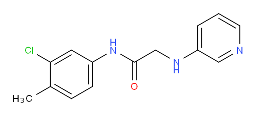 N-(3-chloro-4-methylphenyl)-2-(pyridin-3-ylamino)acetamide