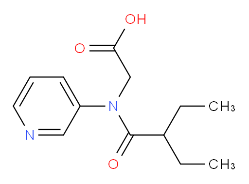 2-(2-ethyl-N-(pyridin-3-yl)butanamido)acetic acid