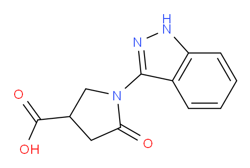 1-(1H-indazol-3-yl)-5-oxopyrrolidine-3-carboxylic acid