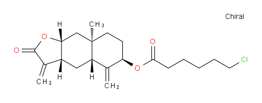 (3aR,4aR,6R,8aR,9aR)-8a-methyl-3,5-dimethylene-2-oxododecahydronaphtho[2,3-b]furan-6-yl 6-chlorohexanoate