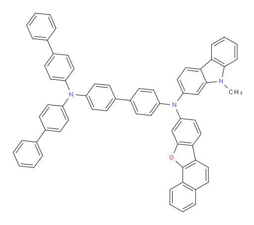 N4,N4-di([1,1'-biphenyl]-4-yl)-N4'-(9-methyl-9H-carbazol-2-yl)-N4'-(naphtho[1,2-b]benzofuran-9-yl)-[1,1'-biphenyl]-4,4'-diamine