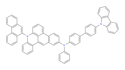 N-(4'-(9H-carbazol-9-yl)-[1,1'-biphenyl]-4-yl)-8-(phenanthren-9-yl)-N-phenyl-8H-naphtho[1,2,3-kl]acridin-2-amine