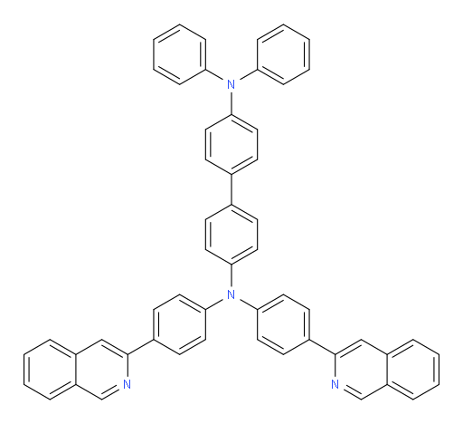 N4,N4-bis(4-(isoquinolin-3-yl)phenyl)-N4',N4'-diphenyl-[1,1'-biphenyl]-4,4'-diamine