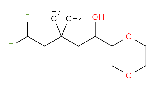 1-(1,4-dioxan-2-yl)-5,5-difluoro-3,3-dimethylpentan-1-ol