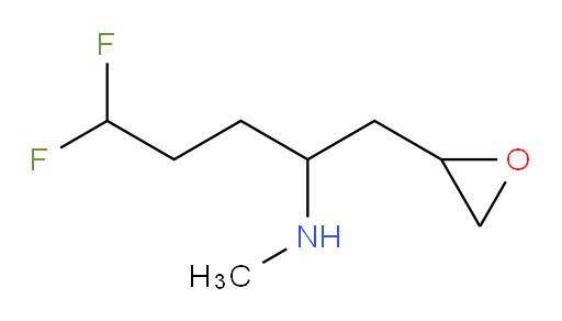 5,5-difluoro-N-methyl-1-(oxiran-2-yl)pentan-2-amine
