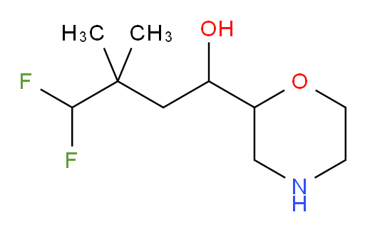 4,4-difluoro-3,3-dimethyl-1-(morpholin-2-yl)butan-1-ol