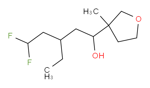 3-ethyl-5,5-difluoro-1-(3-methyltetrahydrofuran-3-yl)pentan-1-ol