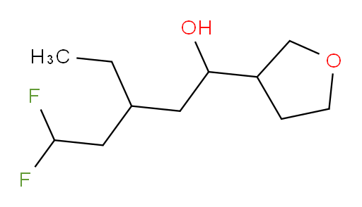 3-ethyl-5,5-difluoro-1-(tetrahydrofuran-3-yl)pentan-1-ol