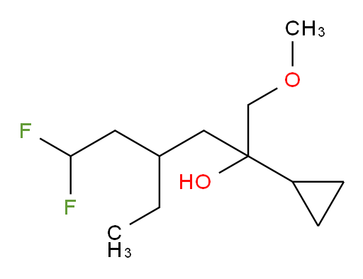 2-cyclopropyl-4-ethyl-6,6-difluoro-1-methoxyhexan-2-ol