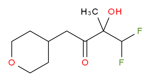 4,4-difluoro-3-hydroxy-3-methyl-1-(tetrahydro-2H-pyran-4-yl)butan-2-one