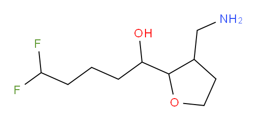 1-(3-(aminomethyl)tetrahydrofuran-2-yl)-5,5-difluoropentan-1-ol