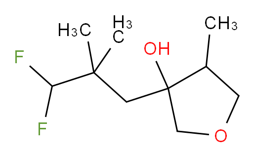 3-(3,3-difluoro-2,2-dimethylpropyl)-4-methyltetrahydrofuran-3-ol