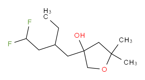 3-(2-ethyl-4,4-difluorobutyl)-5,5-dimethyltetrahydrofuran-3-ol