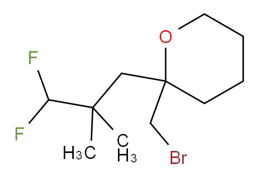 2-(bromomethyl)-2-(3,3-difluoro-2,2-dimethylpropyl)tetrahydro-2H-pyran