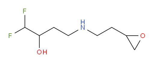 1,1-difluoro-4-((2-(oxiran-2-yl)ethyl)amino)butan-2-ol