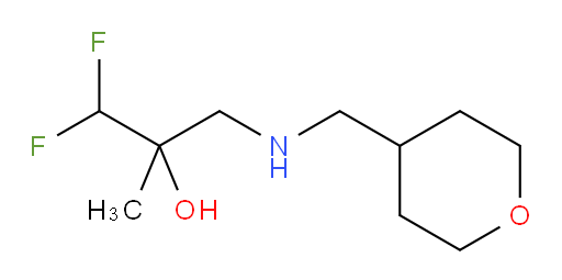 1,1-difluoro-2-methyl-3-(((tetrahydro-2H-pyran-4-yl)methyl)amino)propan-2-ol