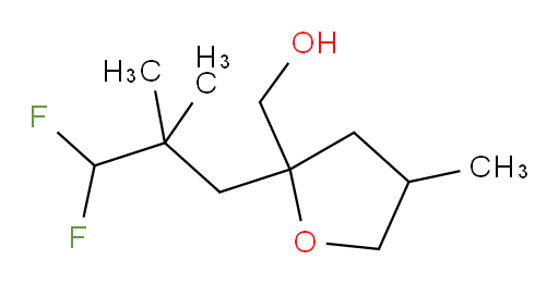 (2-(3,3-difluoro-2,2-dimethylpropyl)-4-methyltetrahydrofuran-2-yl)methanol