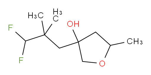 3-(3,3-difluoro-2,2-dimethylpropyl)-5-methyltetrahydrofuran-3-ol