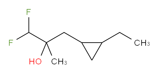 3-(2-ethylcyclopropyl)-1,1-difluoro-2-methylpropan-2-ol