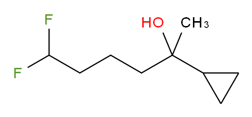 2-cyclopropyl-6,6-difluorohexan-2-ol