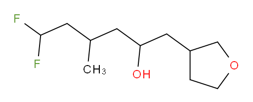 6,6-difluoro-4-methyl-1-(tetrahydrofuran-3-yl)hexan-2-ol