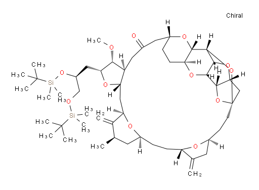 (2R,3R,3aS,7R,8aS,9S,10aR,11S,12R,13aR,13bS,15S,18S,21S,24S,26R,28R,29aS)-2-[(2S)-2,3-Bis[[(1,1-dimethylethyl)dimethylsilyl]oxy]propyl]hexacosahydro-3-methoxy-26-methyl-20,27-bis(methylene)-11,15:18,21:24,28-triepoxy-7,9-ethano-12,15-methano-9H,15H-furo[3,2-i]furo[2′,3′:5,6]pyrano[4,3-b][1,4]dioxacyclopentacosin-5(4H)-one (ACI)