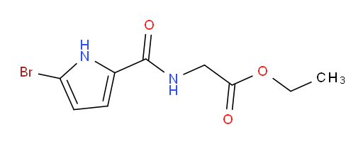 ethyl 2-(5-bromo-1H-pyrrole-2-carboxamido)acetate