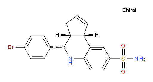 (3aR,4S,9bS)-4-(4-Bromophenyl)-3a,4,5,9b-tetrahydro-3H-cyclopenta[c]quinoline-8-sulfonamide (ACI)
