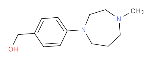 4-(Hexahydro-4-methyl-1H-1,4-diazepin-1-yl)benzenemethanol (ACI)