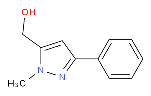 1-Methyl-3-phenyl-1H-pyrazole-5-methanol (ACI)