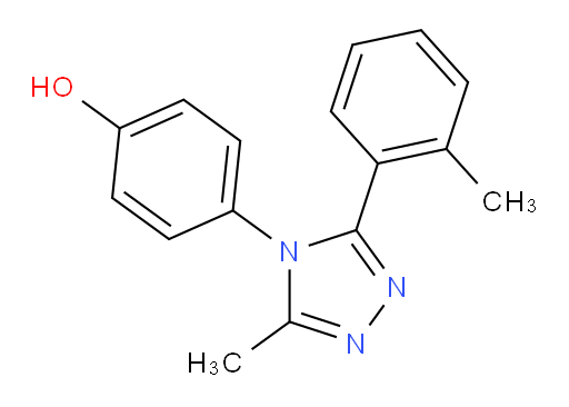 4-[3-Methyl-5-(2-methylphenyl)-4H-1,2,4-triazol-4-yl]phenol (ACI)