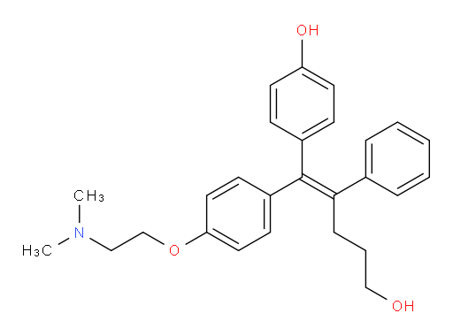 δ-[[4-[2-(Dimethylamino)ethoxy]phenyl](4-hydroxyphenyl)methylene]benzenebutanol (ACI)