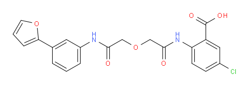 5-Chloro-2-[[2-[2-[[3-(2-furanyl)phenyl]amino]-2-oxoethoxy]acetyl]amino]benzoic acid (ACI)