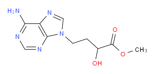 Methyl 6-amino-α-hydroxy-9H-purine-9-butanoate (ACI)