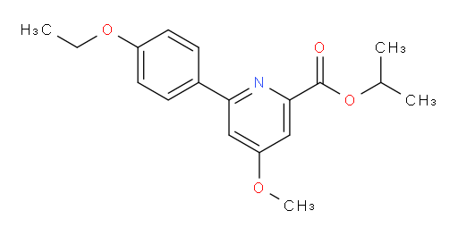 1-Methylethyl 6-(4-ethoxyphenyl)-4-methoxy-2-pyridinecarboxylate (ACI)