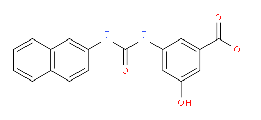 3-Hydroxy-5-[[(2-naphthalenylamino)carbonyl]amino]benzoic acid (ACI)
