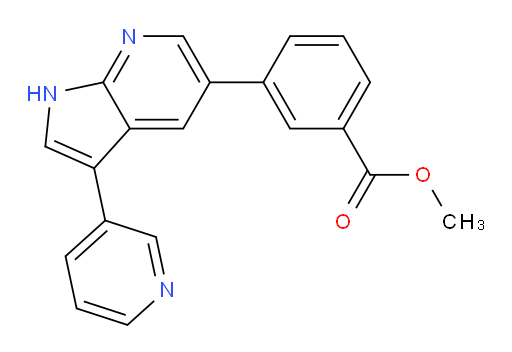 Benzoic acid, 3-[3-(3-pyridinyl)-1H-pyrrolo[2,3-b]pyridin-5-yl]-, methyl ester (ACI)