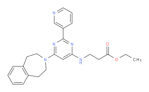 N-[2-(3-Pyridinyl)-6-(1,2,4,5-tetrahydro-3H-3-benzazepin-3-yl)-4-pyrimidinyl]-β-alanine ethyl ester (ACI)