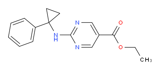 Ethyl 2-[(1-phenylcyclopropyl)amino]-5-pyrimidinecarboxylate (ACI)
