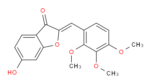 (2Z)-6-Hydroxy-2-[(2,3,4-trimethoxyphenyl)methylene]-3(2H)-benzofuranone (ACI)