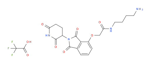 Acetamide, N-(4-aminobutyl)-2-[[2-(2,6-dioxo-3-piperidinyl)-2,3-dihydro-1,3-dioxo-1H-isoindol-4-yl]oxy]-, 2,2,2-trifluoroacetate (1:1) (ACI)