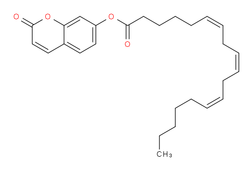 6,9,12-Octadecatrienoic acid, 2-oxo-2H-1-benzopyran-7-yl ester, (Z,Z,Z)- (9CI)