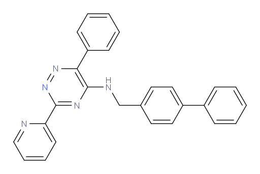 N-([1,1′-Biphenyl]-4-ylmethyl)-6-phenyl-3-(2-pyridinyl)-1,2,4-triazin-5-amine (ACI)
