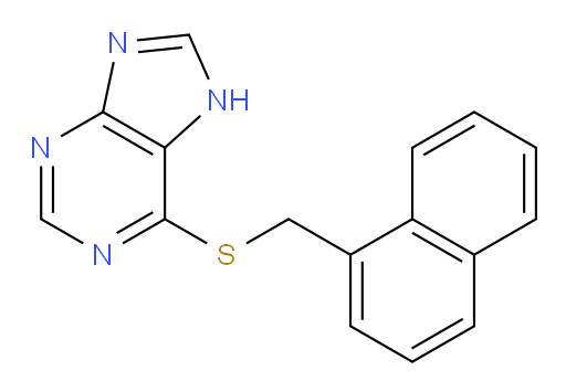 6-[(1-Naphthalenylmethyl)thio]-9H-purine (ACI)