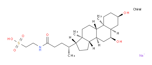 Ethanesulfonic acid, 2-[[(3α,5β,6α)-3,6-dihydroxy-24-oxocholan-24-yl]amino]-, sodium salt (1:1) (ACI)