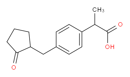 2-(4-((2-oxocyclopentyl)methyl)phenyl)propanoic acid