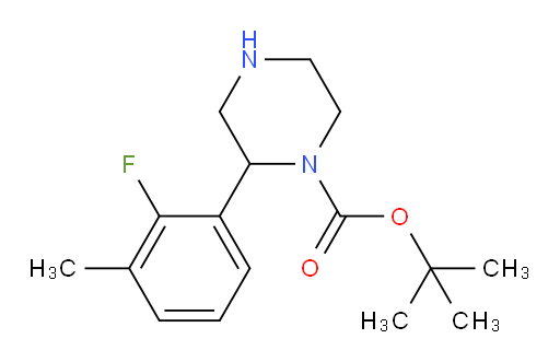 tert-butyl 2-(2-fluoro-3-methylphenyl)piperazine-1-carboxylate