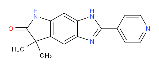 7,7-dimethyl-2-(pyridin-4-yl)-3H,5H,6H,7H-imidazo[4,5-f]indol-6-one