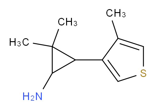 2,2-dimethyl-3-(4-methylthiophen-3-yl)cyclopropan-1-amine